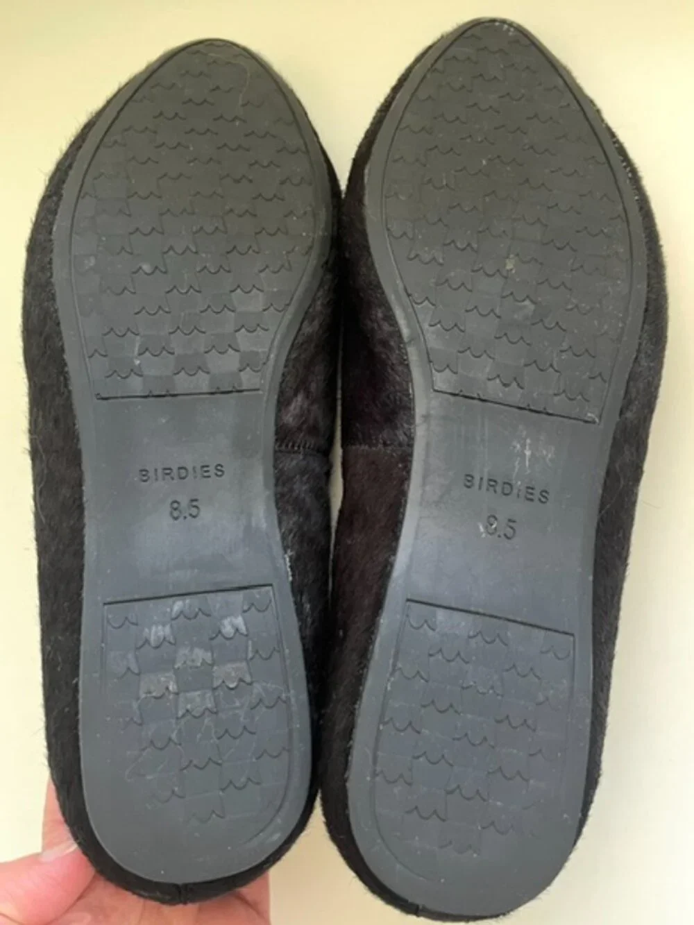Birdies The Blackbird Loafers in Black Calf Hair | Size 8.5